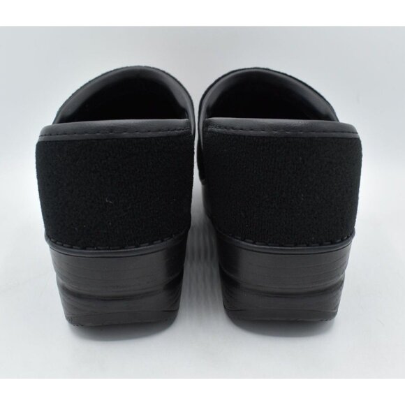 Dansko Women Size EU 41 US 10.5-11 Hook And Loop Patch Pro Black Clogs Shoes - Picture 10 of 12